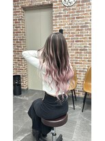 リンク(LinK)&nbsp;最高級エクステで作るホワイトピンクバレイヤージュ