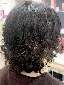 ヘアークリアー 春日部 ミディアムウェーブ ミセスパーマ