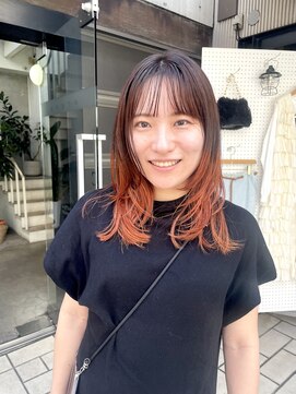 アクアオモテサンドウ(ACQUA omotesando) 大人の裾カラー【世良綾花】