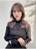 韓国レイヤー_ツヤ髪ラベンダーカラー