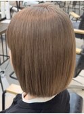 透明感カラー　酸性ストレート　髪質改善　ブラウン　吉祥寺