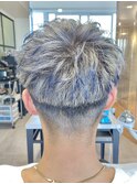 メンズカットマッシュショートスパーキーショートセンターパート