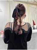 ピンクベージュポニおろし