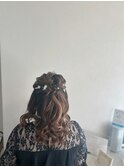 ハーフアップ