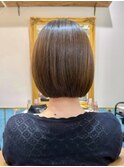 イメチェン外ハネボブ美髪ワイドバングレイヤー髪質改善縮毛矯正