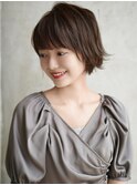 【F】似合わせ大人ショート流れる小顔前髪20代30代40代50代◎