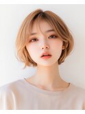 プリカールで根元ふんわり ショートボブ 20代30代40代
