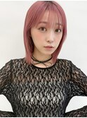 ピンクカラー/韓国ボブ/タッセルボブ/Minori