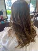 ロングレイヤー×ハイライトカラー