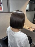 ボブ×ブルーアッシュカラー
