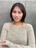 くびれヘア/顔周り/韓国/カラー/レイヤーカット/前髪/錦糸町ボブ
