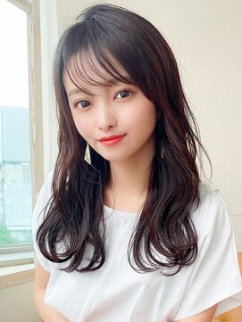 ラルユー 金山(LallYou) 暗髪でも出せるこなれ感フェイスレイヤー×ナチュラルミディアム