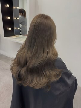 黒髪/オリーブグレー/小顔/ココアベージュ/髪質改善/縮毛矯正