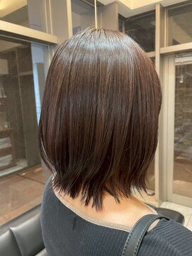 髪質改善/顔周りレイヤーカット/グレージュ[千葉/千葉駅]