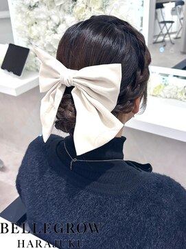ベルグロー 原宿(BELLEGROW) 編み込みアップスタイル