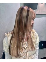 オジョマノ(OjOmano) 〈h36〉ブリーチWカラーベージュデザインハイライト20代30