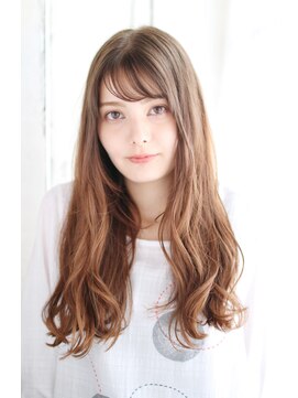 シャンティ 目白(SHANTi) ロング_透け感バングのAラインミックスカール