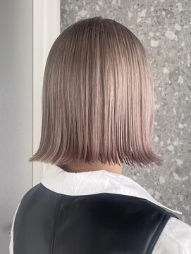 サンクマーケット 渋谷(cinq MARKET) 渋谷タッセルボブミルクティーベージュヘーゼルベージュカラー◆