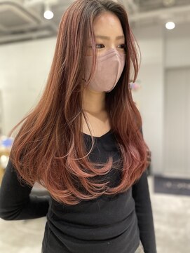 アヴァンス 京橋店(AVANCE) チェリーレッド/大人ガーリー/似合わせカット/京橋