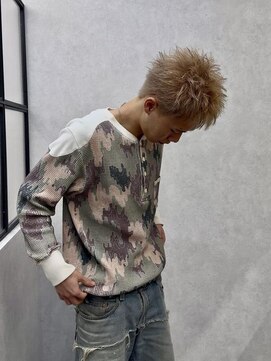 カイ(X) スパイキーショート/ブリーチカラー