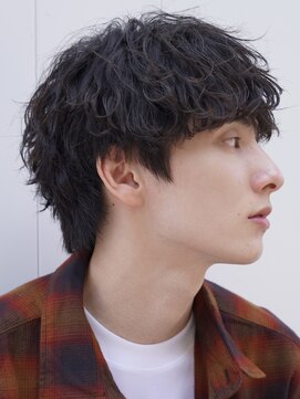 フィフス 大分(fifth) 大分波巻きスパイラルパーマメンズカットラウンドマッシュゆるめ
