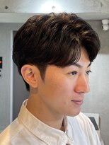 ブルニール 中崎町(BLEUNIR) フェザーパーマ フェザーショート 韓国ヘア ビジネスヘア