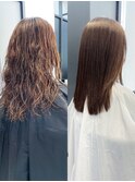 ハイライト履歴の酸性ストレート