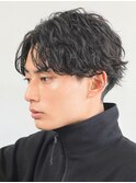 銀座シャドウパーマニュアンスパーマツーブロックメンズパーマ