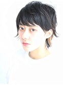 ウルフマッシュ無造作くせ毛風ショート２　By Yamaki Ayako
