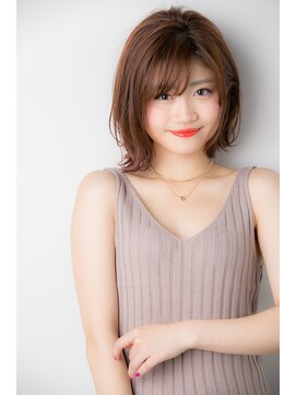 リノナ ジェネレート(LINONA Generate) 女っぽ×切りっぱなしボブ コーラルピンク【Linona/MA Mi 】