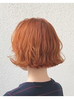 シェリ ヘアデザイン(CHERIE hair design)&nbsp;ショートボブ×カラーバターのオレンジ☆