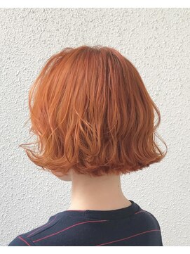 シェリ ヘアデザイン(CHERIE hair design) ショートボブ×カラーバターのオレンジ☆