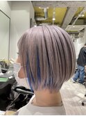 カッコ可愛いショートヘア＋デザインカラー♪代表朝長