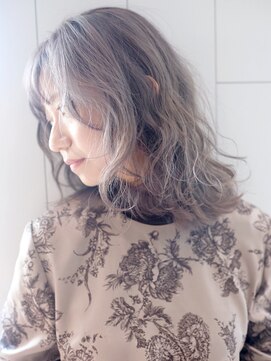 アイティーバイアルバム 八王子店(IT by ALBUM) グレージュ_マロンベージュAラインボブかきあげロング_ba318892