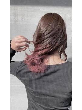 ライム(lime) バレイヤージュandパープル