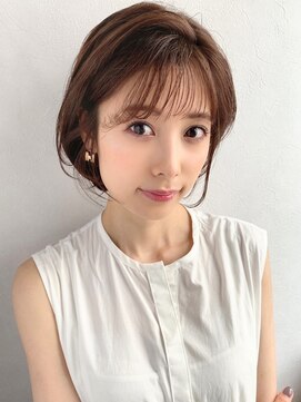 ノラ ギンザ(NORA GINZA) シースルーバング×小顔ショート×ミニボブ 20代30代40代