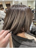 バレイヤージュショート