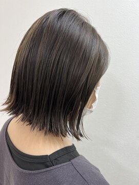 アールモンドヘア新世界 【北見】#ぱっつんボブ#切りっぱなし