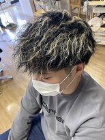 ナチュラル(Natural) 【間違いない】メンズハイライト×ソフトツイスト