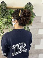 ロカット サロン(Roquat Salon)&nbsp;着物ふわふわ夜会巻アレンジ　【ヘアセット/立川/立川南/浴衣】