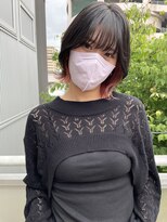 ツイギー 宮西店(TWiGGY) 外はねボブ×インナーピンクカラー