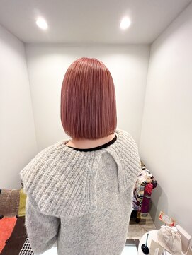 アンヘアー 元町三宮(UNHAIR) ボブ×ベージュピンク