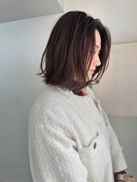 キャンバス バイ ネオリーブ 横浜西口(Canvas by neo.) 肩ボブレイヤーカット 韓国 前髪なし 似合わせsk