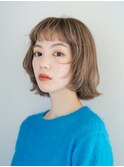 イメチェンヘアスタイル ハッシュカット フルバング 似合わせ