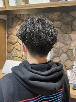 ラック(LUCK)&nbsp;ダークアッシュ/アッシュブラック/カルマパーマ/ベリーショート