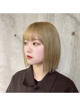 ガルボヘアー 名古屋栄店(garbo hair) #ガルボ#ハイトーン#エクステ#ブリーチ#ミルクティーベージュ