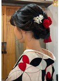 着物に合わせて提案ヘアセット