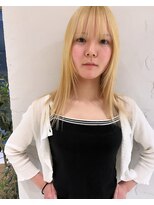 スタン 渋谷(Stam)&nbsp;抜きっぱしブロンドハイトーン顔周りレイヤーケアブリーチ渋谷駅