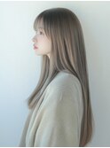 小顔ロング#髪質改善#白髪ぼかし#鎌倉#40代#50代#グレージュ
