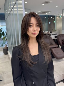 ガリカ 大名(Gallica) ブリーチなしワンカラー透明感オリーブベージュ/レイヤーカット